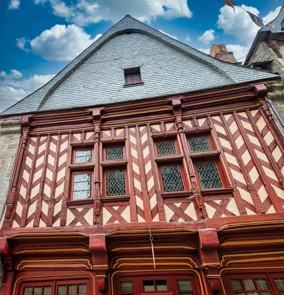 Traditional Houses Vitre Brittany Ille Vilaine Department France 2018 — Stock Photo, Image