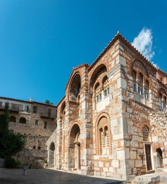 Hosios Loukas (Greek:  ) is a historic walled monastery situated near the town of Distomo, in Boeotia, Greece
