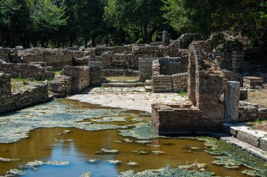 Prytaneion, Arkeoloji alanı Butrint, Butrint Ulusal Parkı, UNESCO Dünya Mirası Alanı, Saranda yakınları, İyon kıyıları, Arnavutluk, Avrupa