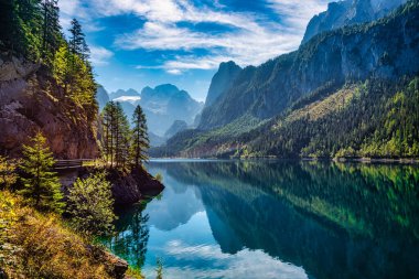 Gosau Gölü (Gosausee) Salzkammergut, Avusturya