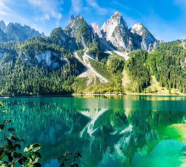 Озеро Госау Госаузи Зальцкаммергут Австрия — стоковое фото
