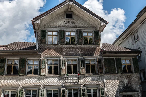 Appenzell Switzerland 2021 Buildings Historic Part Town Appenzell Town Appenzell — Stock Photo, Image