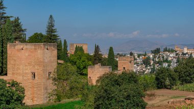 Alhambra bahçeleri. Granada. Endülüs. İspanya.