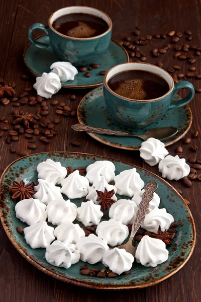 Taza de café con merengues — Foto de Stock