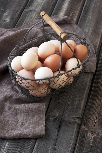 Färgglada hönsägg — Stockfoto