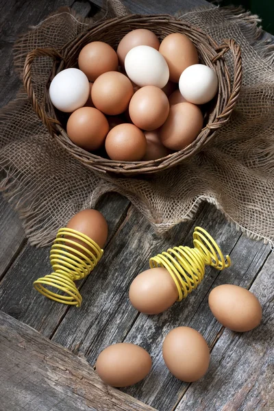 Huhn bunte Eier — Stockfoto