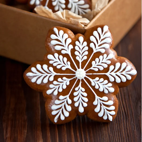 Biscoitos de gengibre de Natal — Fotografia de Stock