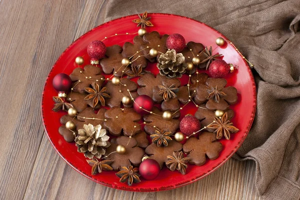 Biscotti di Natale fatti in casa — Foto Stock