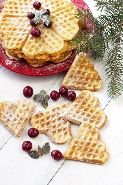 Çam ağacı ile waffle kompozisyon
