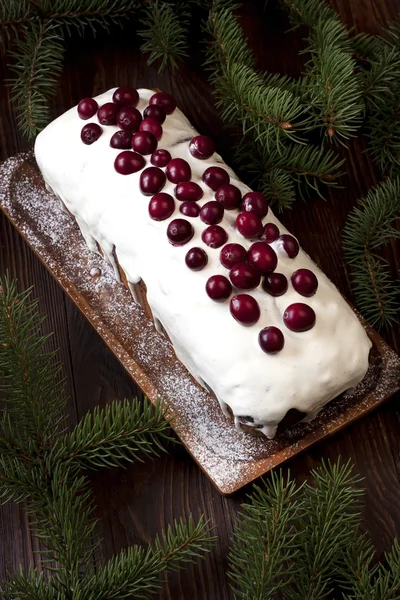 Natale stollen con diversi ingredienti — Foto Stock