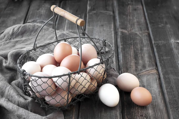 Färska ägg. Påsk tema — Stockfoto