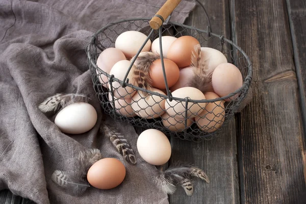 Färska ägg. Påsk tema — Stockfoto