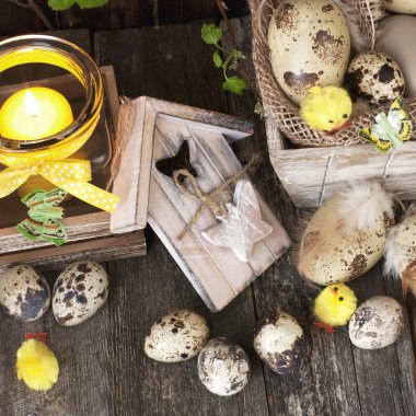 Paskalya natürmort tatil dekorasyon ile