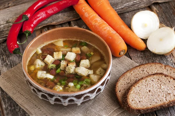Bowl of bean soup — Stock Image Bowl of bean soup Stock Photo
