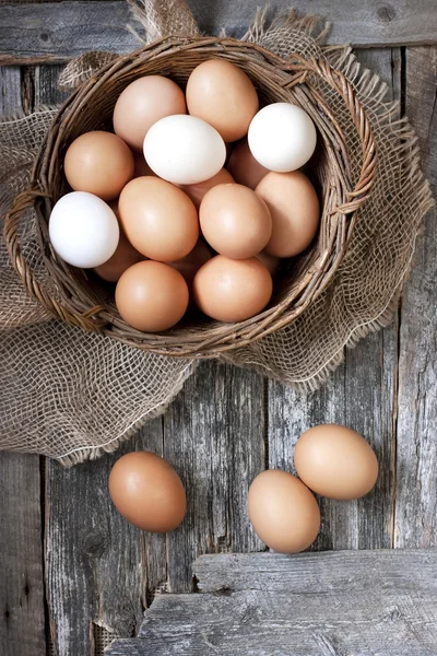 Färgglada hönsägg — Stockfoto