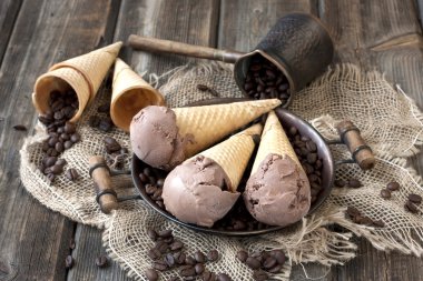 çikolatalı dondurma.