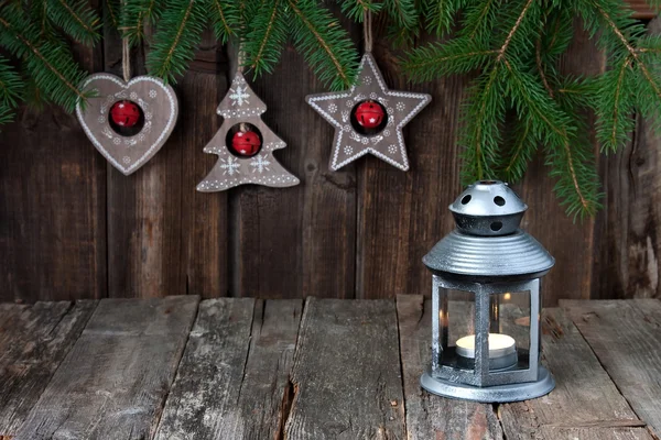 Jul Stilleben med ljusa symboler — Stockfoto