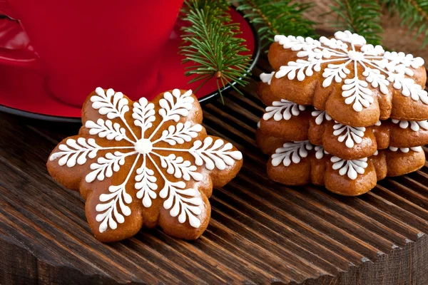 Composição de tempo de Natal com cookies — Fotografia de Stock