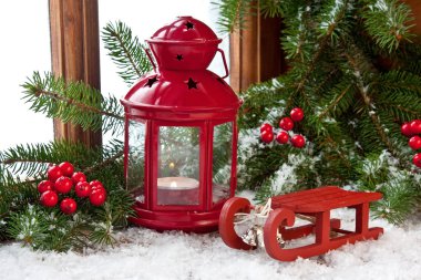 Tatil dekorasyon ile Noel kompozisyon