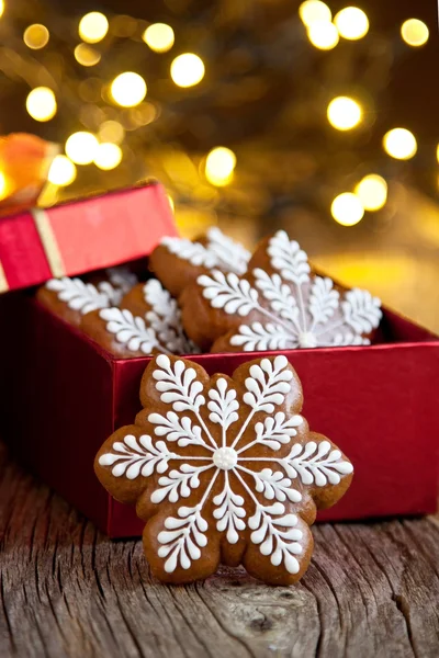 Composição de tempo de Natal com cookies — Fotografia de Stock