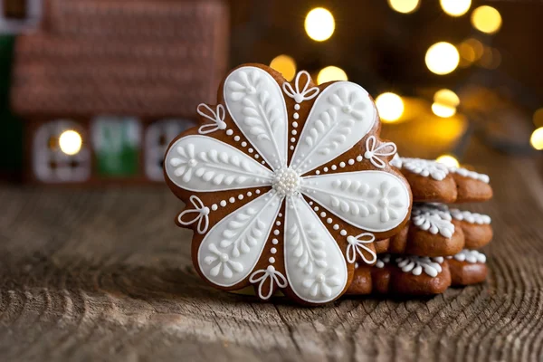 Vánoční čas složení s cookies — Stock fotografie