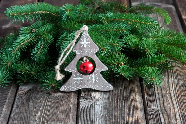 Kerstmis samenstelling met vakantie decoratie — Stockfoto