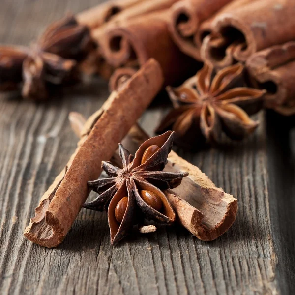 Cinnamon and anise Royalty Free Stock Photos