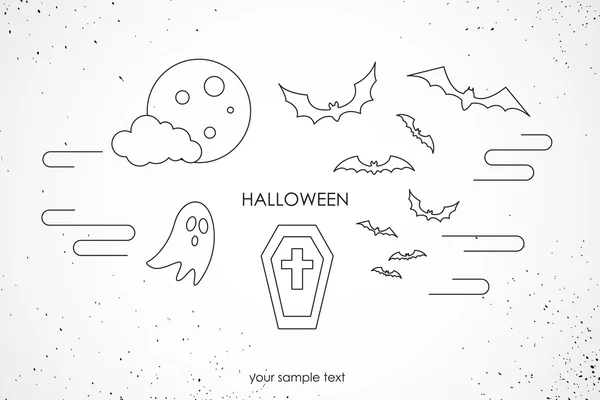 Halloween party karta Royalty Free Stock Vektory