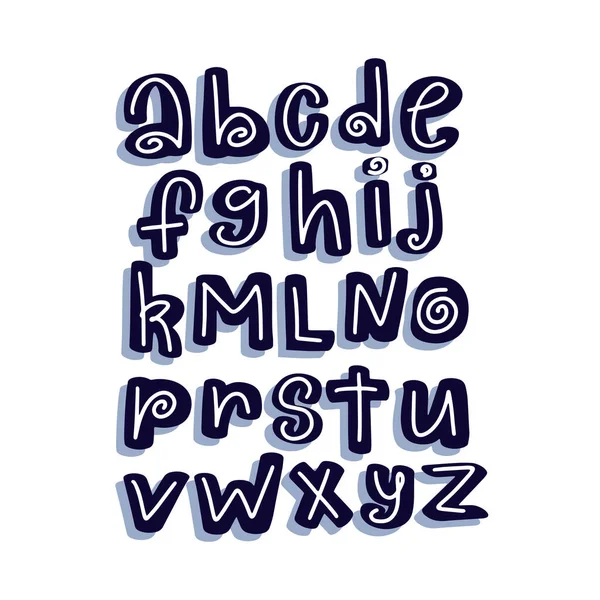 Full alphabet in the Gothic style. Vector. Letters on a white