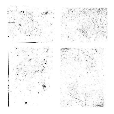 Grunge desen seti - soyut stok vektör şablonu - kullanımı kolay