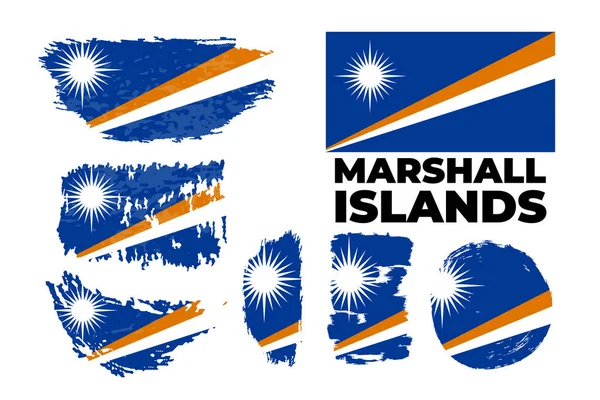 Αφηρημένη σημαία της χώρας των Νήσων Μάρσαλ. — Διανυσματικό Αρχείο