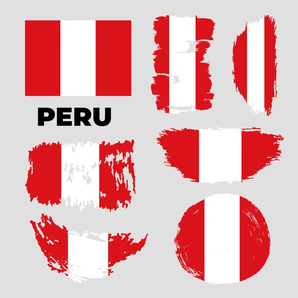 Feliz dia da independência do Peru cumprimentando fundo. —  Vetores de Stock