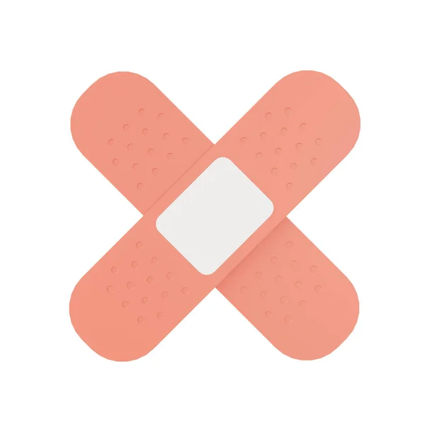 Rendering Adhesive Plaster Icons Pastel Minimal Cartoon Style Isolated — Stock Photo, Image