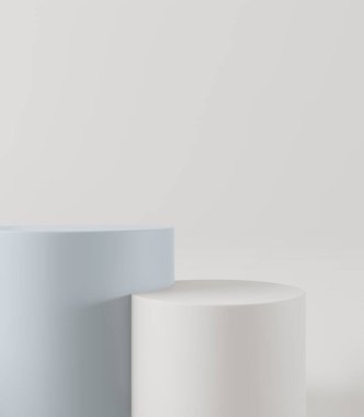 Kozmetik arka plan, ürün sunumu ve Canavar için. Moda dergisi illüstrasyonu için. 3d resimleme