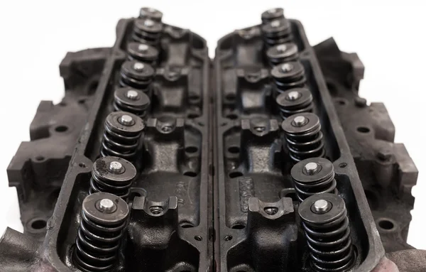 Opened old engine heads — Stock Photo, Image