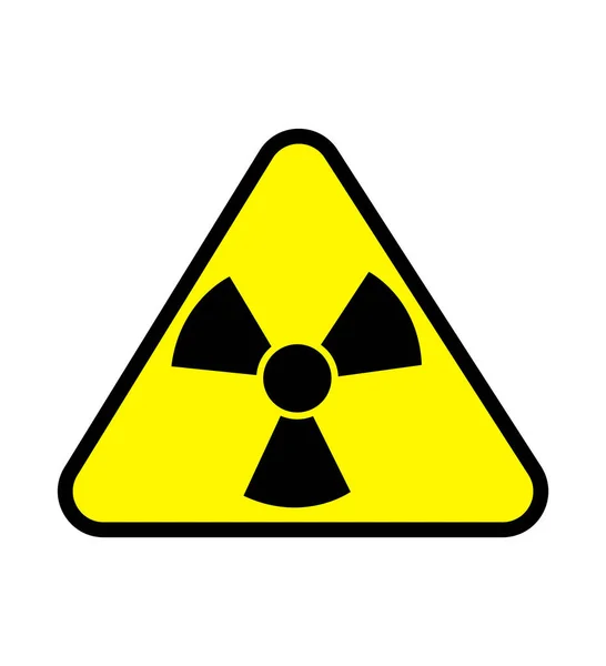 Símbolo de radiação vetor de linha ícone isolado no fundo branco — Vetor de Stock