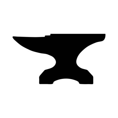 Kar Arkaplanındaki Siluetli Örs, Beyaz Arkaplan Karşısındaki Karanlık Örs İşçiliği Sembolize Ediyor