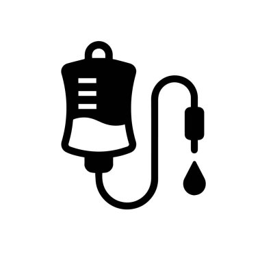 Kan damlalı serum. Asgari Damar İçi Torbası Simgesi Bağlantı Noktasında Özümsenmiş Kan Sembolize