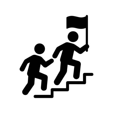 Lider, Bayrak İlerlemesini Sembolize Ederek Üst Katları İzliyor ve Takım Çalışması Kalın Siluetleri Analiz Ediyor