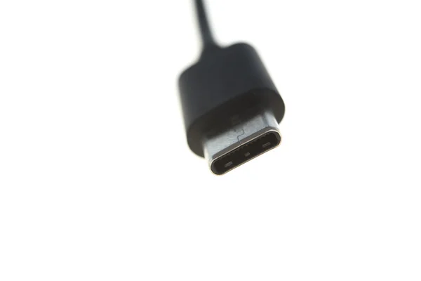 Kabel van de USB-c geïsoleerd op een witte achtergrond — Stockfoto