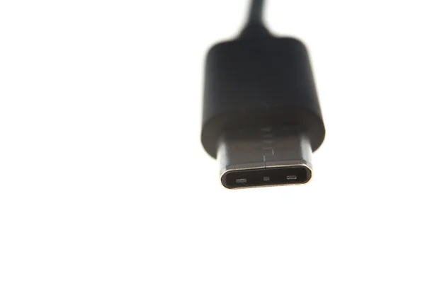 Kabel van de USB-c geïsoleerd op een witte achtergrond — Stockfoto