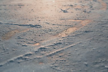 buz ve ufuk. doğanın kompozisyon.