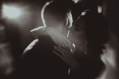 Mutlu gelin ve damat düğünlerinde