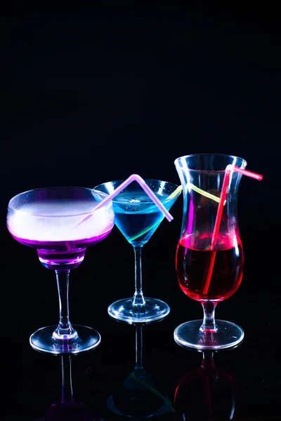 Photo of a colored drink with smoke — Stock Photo, Image