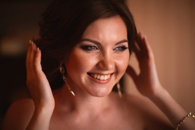 güzel gelin - yumuşak odak portre portre