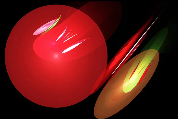 Fractal afbeelding: "de rode bal" — Stockfoto