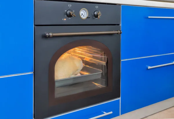 Electric oven in the style of "Country". — Stock Photo, Image