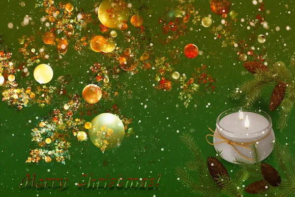 Weihnachts- und Neujahrsdekoration für die Feiertage. — Stockfoto