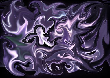 Yanardöner çok renkli yapıya sahip bilgisayar soyut arka planı, sıvı dalgalanmalar, metalik yansıma, ezoterik aura spektrumu. Yaratıcı projeler için.