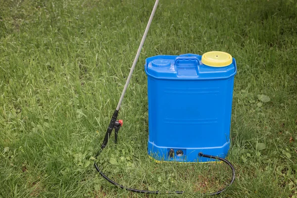 Backpack Battery Sprayer Protecting Trees Plants Diseases Pests Pressure Increased Stock Image